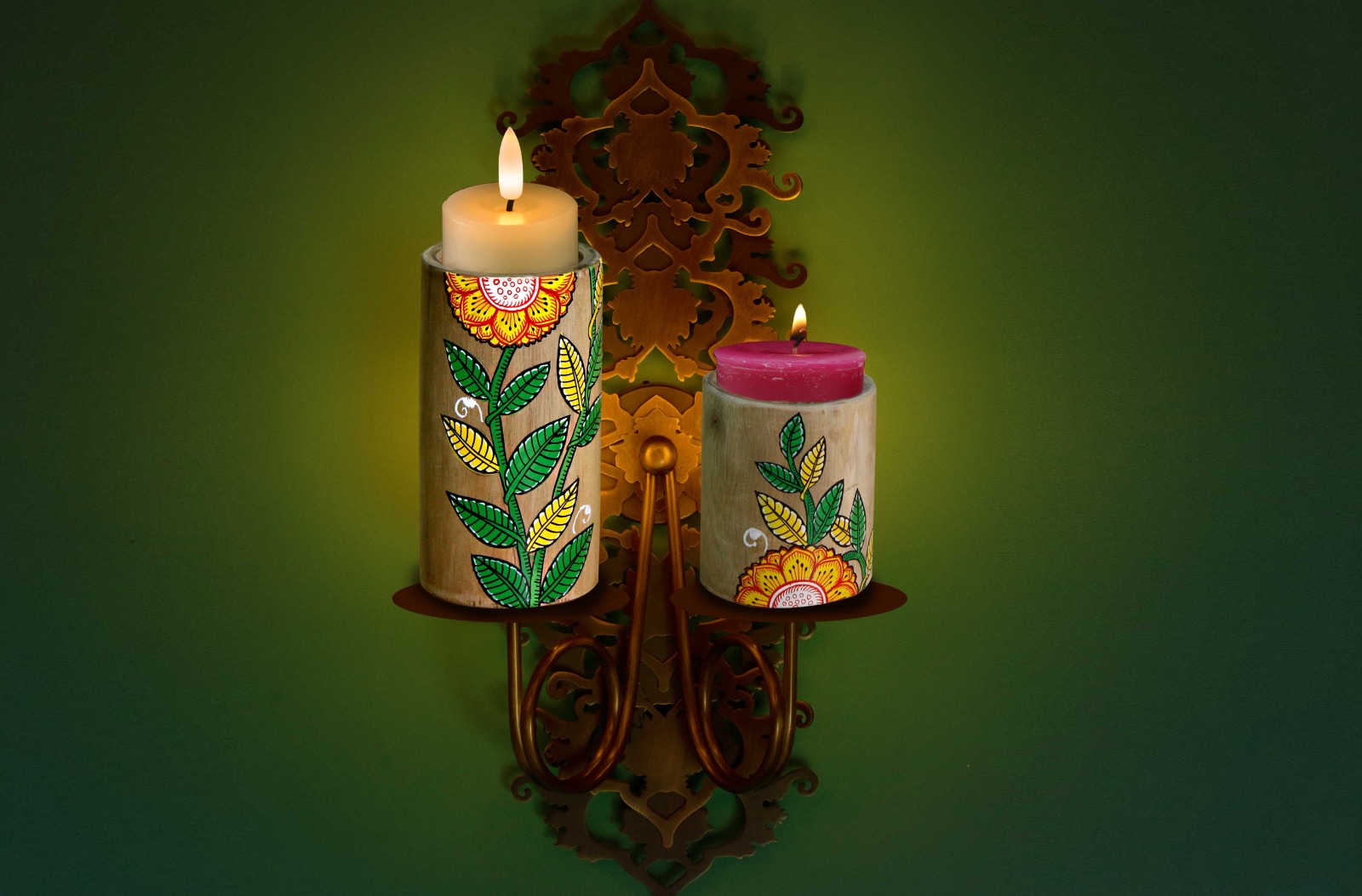 Pattachitra Candle Stands: Elevate Your Home's Ambience